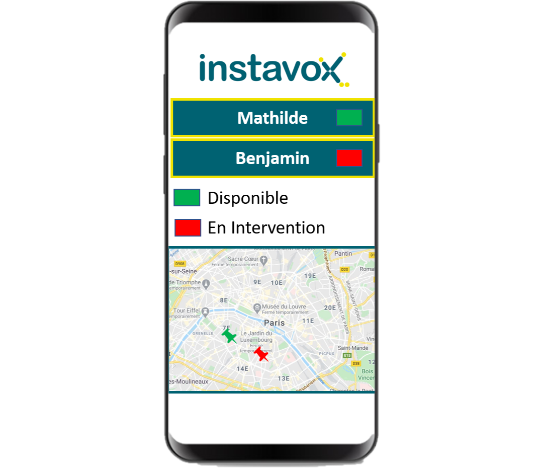 Application Talkie-Walkie - Envoi de statut